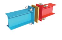 A thermal break material can reduce energy transfer through a steel balcony support.