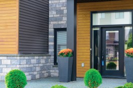 Drexel Metals metal siding with wood finish