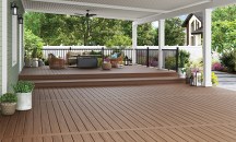 MoistureShield Stratos wide-span composite enhanced PVC decking