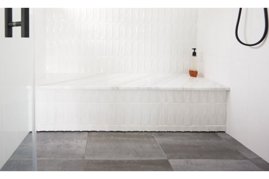 QuickDrain WallDrain linear, in-wall shower drain