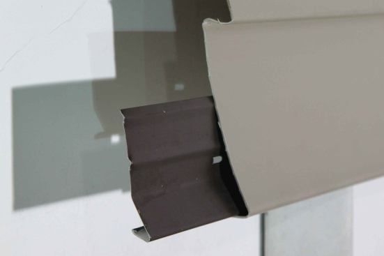 The starter strip holds the bottom course of siding