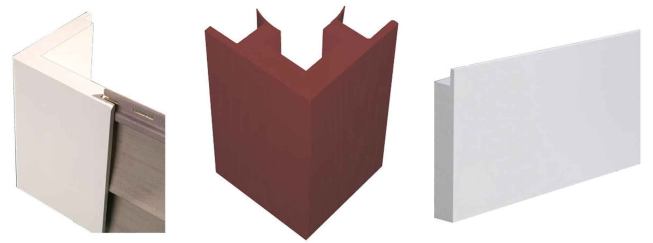 There are many other specialty profiles for installing vinyl siding, from crown and cove profiles to wider window casing, brickmold, and even decorative corner profiles.