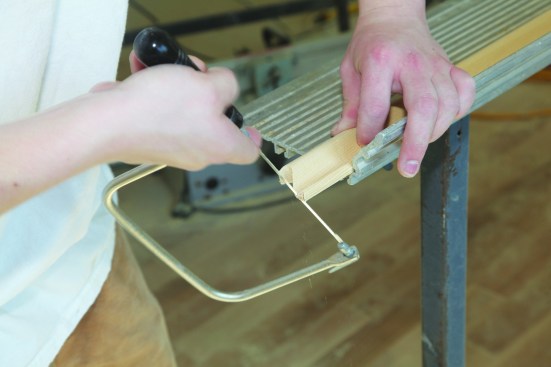 Then cut the top profile.