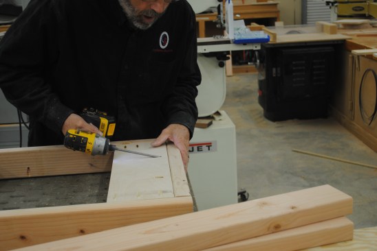 Backer blocks at each end willsupport the clamp track.