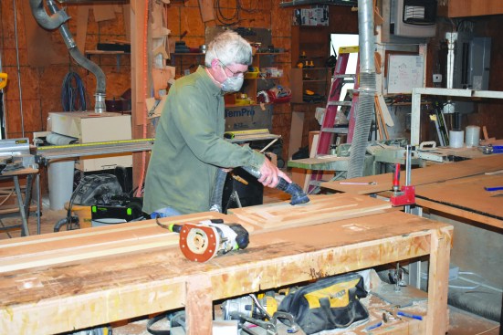 Vacuuming after every cut kept the dust under control.