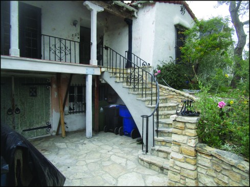 Wrought-iron railings are reinstalled…