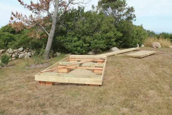 Though framing the floor first made stripping the forms more difficult, it still saved time over conventional methods.