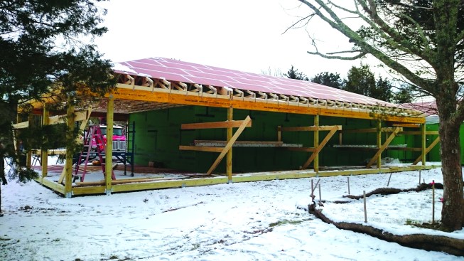 The precision was critical for engineering the roof frame to withstand severe uplift in this high-wind area.
