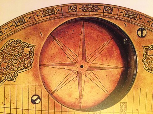 The compass was inspired by a 17th century brass map.