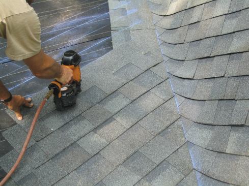 The opposite slope is completed with square-cut corners toeing the valley line.