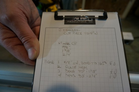 Map out the bends for every shape and total up the dimensions.
