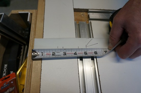 A hook strip is helpful for marking multiple pieces. Mark the dimensions on the strip.