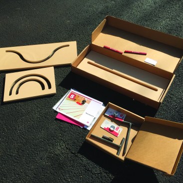 An installation kit is shipped with the panels.