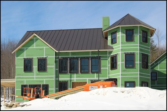 The completed roof has a neat, regular appearance and will last for many decades.