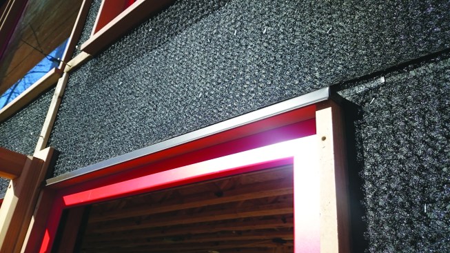 Manufactured or site-built. The most common type of manufactured rainscreen is a mesh that attaches between the cladding and the WRB.