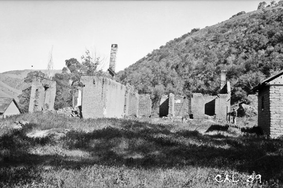 The remnants of the Officers’ Quarters as viewed from the west. The survey was conducted under the auspices of the Works Progress Administration (WPA), an ambitious employment and infrastructure program created in the mid 1930s, which put roughly 8.5 million Americans to work during the bleakest years of the Great Depression. See Withey’s WPA-era survey drawings.