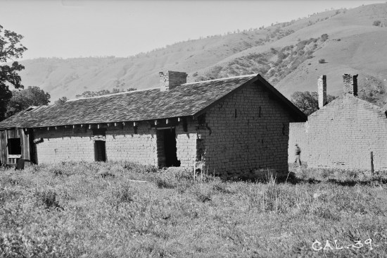 The Soldiers’ Quarters as viewed from the southeast. With the outbreak of the Civil War in 1861, the dragoons were sent to guard Los Angeles and later transferred east to fight in the war. It was later abandoned September 11, 1864.