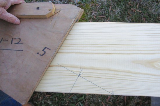 … is used to mark the plumb cut of the birdsmouth.