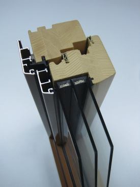 Three layers of glass with low-E coating and filled with argon create an insulating sandwich of glass.