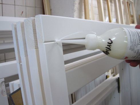 Joints receive a special sealant to protect the joint and the finish against slight movement. 