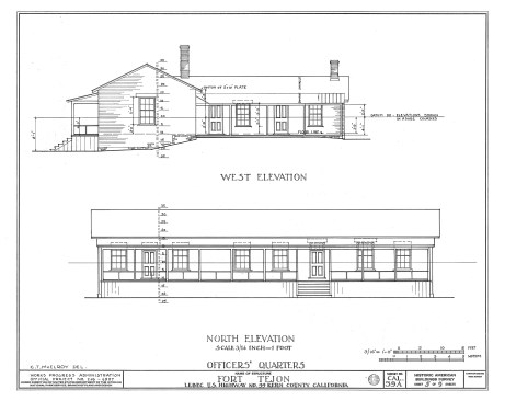 Officers’ Quarters, reimagined elevations. Click to enlarge.