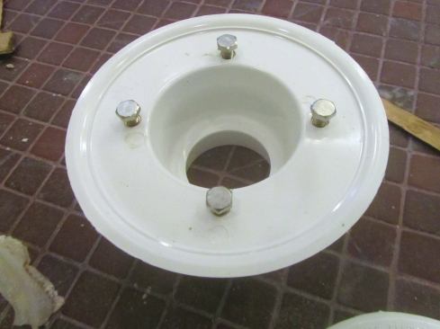 In contrast, Oatey drains have a little bump molded into the top of the drain body, and the clamp ring's edge presses the liner onto the bump. If the glue fails (or is omitted), the physical clamping at the slot or bump will pretty reliably seal the liner to the drain. Unfortunately, if you use a mismatched clamp ring, it doesn't press the liner into the drain body to seal it.