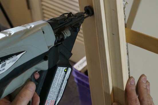 Repeat the same procedure at the middle and top of the latch jamb.