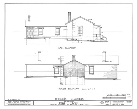 Officers’ Quarters, reimagined elevations. Click to enlarge.