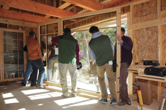 Window units almost 4 inches thick and weighing almost 800 pounds provide high R-value and long-term durability.