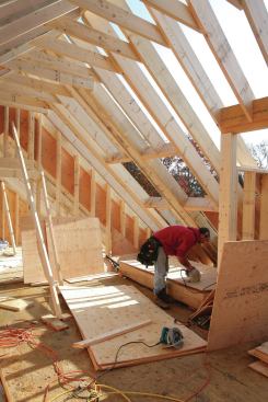 The last roof framing member to discuss is the collar tie, also called a "collar beam". First referenced in the IRC in 2006, collar ties had been required long before that in the Southern Standard Building Code and in the high-wind provisions of the Uniform Building Code. Although many people in the field argue that collar ties are unnecessary, they do resist uplift forces that try to pull the ridge apart (see Collar Ties illustration) in both ridge-beam and ridge-board roof construction.