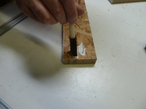 Also seal screw holes.