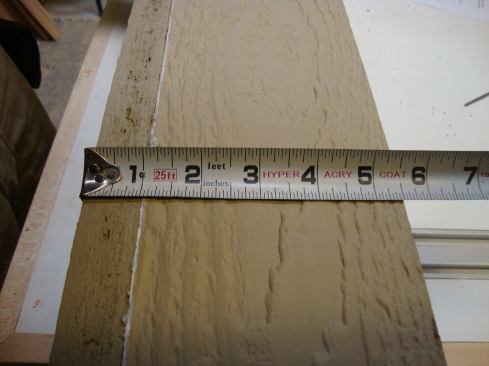 When the corner is assembled and installed, it will read the same measurement on both sides of the building.