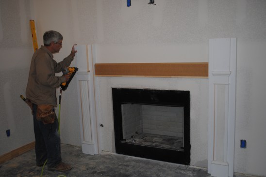 ... and the panel sections to the pilasters.