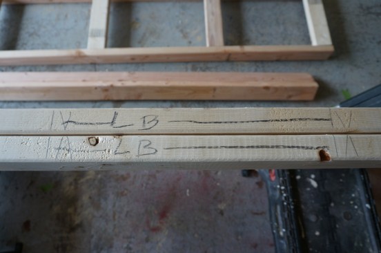 Layout for a ladder back is indicated on the edges of the plates.