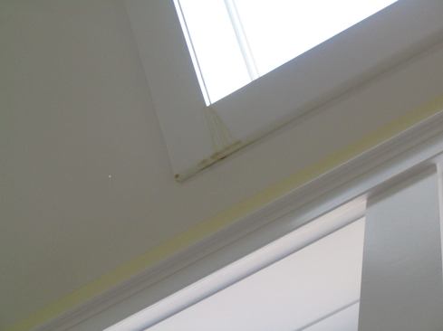 Moisture stains appeared just weeks after the homeowner moved into the newly constructed home in December.