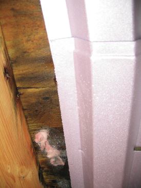 Frost had formed in some of the bays.