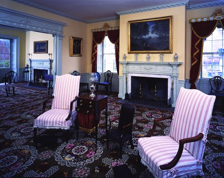 In a classic historic home, the wainscot, or dado, is at the same level as the window sill, for a continuous line around the room.