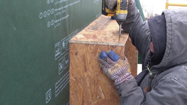 Corners are screwed together to make for a strong box.