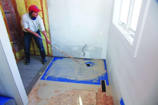 Panels are fastened to the framing with proprietary screws, which are corrosion-resistant and have large, pan heads.