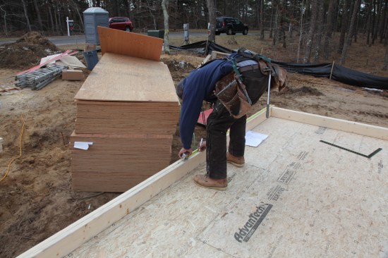 Measure to the Center To lay out and locate the RO, measure over the distance specified on the plans and mark the center of the opening.