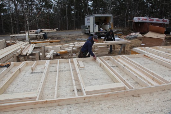 ROs for Windows For door ROs, the framing stops with kings and jacks. For windows, the crew member first loads the spaces with the right number of cripples. (Note that this crew installs cripples against the jacks to support the ends of the sill. These cripples are often eliminated to save material and to maximize insulation in the wall).