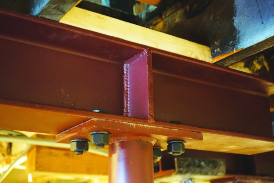The standard finish for residential steel is red oxide primer, an anti-corrosive coating that helps prevent rust.