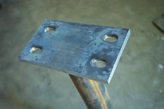 One example of using the two together is a connection plate welded to a steel column.