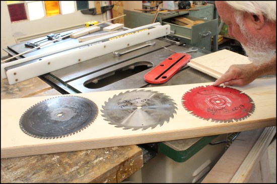 Use the right blade for the job: Dedicated crosscut (black), ripping (silver), and combination (red) blades are each designed for optimal performance in specific applications.
