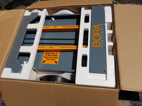 The Portacube ships disassembled. Assembly is reasonably easy. Fine-tuning the adjustments are a little more finicky.