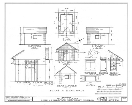The smoke house. Click to enlarge.