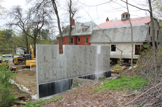 It was built in line with the existing house.