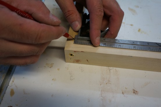 Before installing the extension jambs and stool, mark the reveal at every corner as well as at several places along the edges. These marks will help later to align the casing.