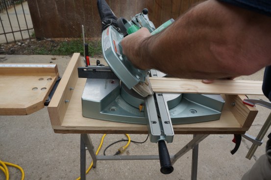 The ends of the apron receive bevel cuts for the returns.