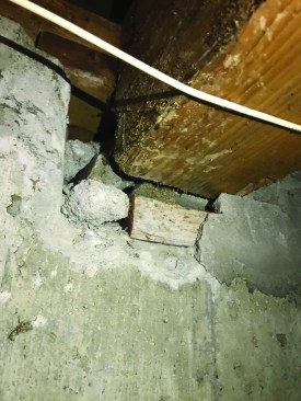 The real issue was that the beam was not long enough and provided insufficient bearing.